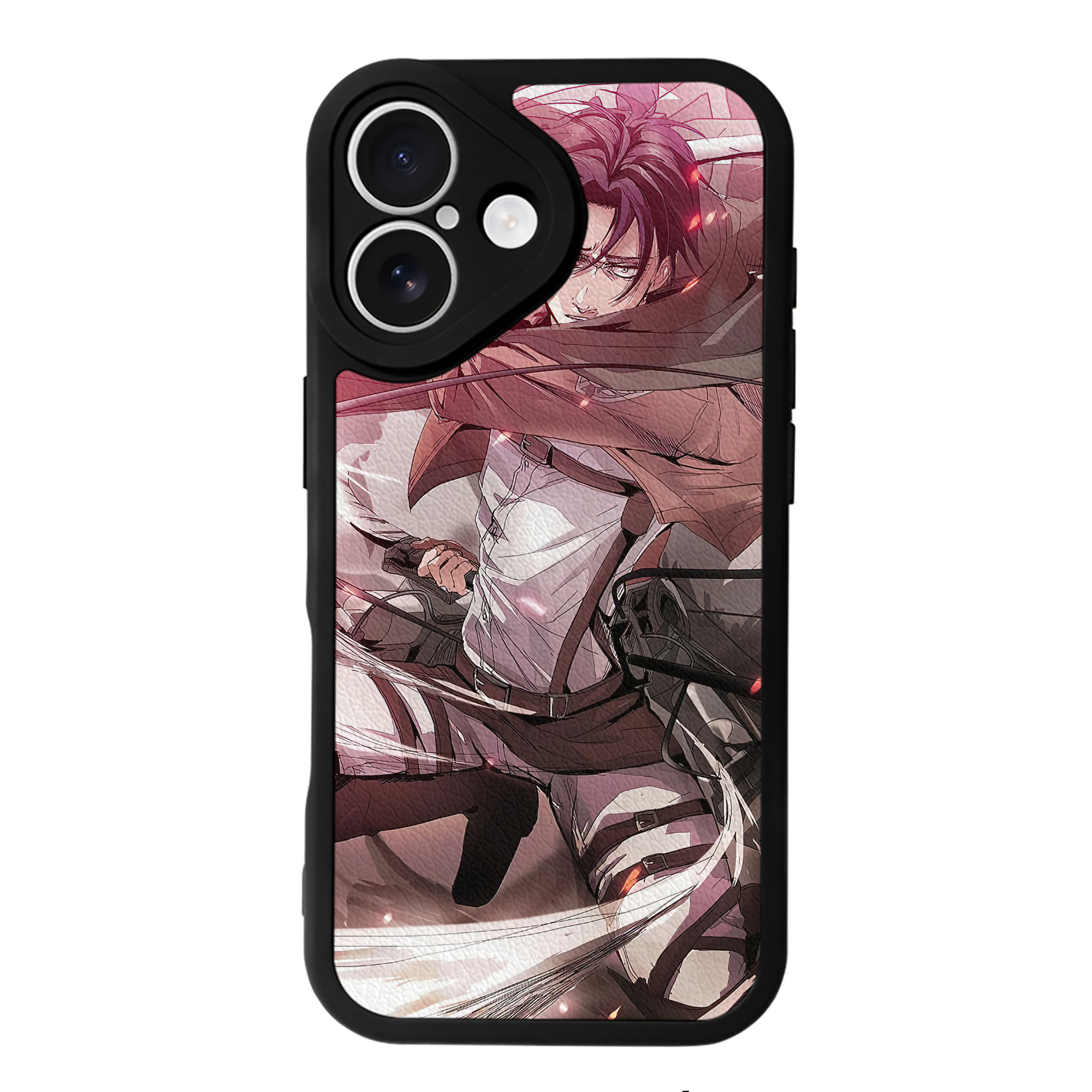 （画像用） 進撃の巨人 Attack on Titan 【iPhone 16シリーズ対応】シリコンスマホケース（レザー調） 材質：シリコン